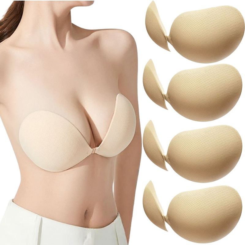 Push Up Bra Padded - Biustonosz samoprzylepny push-up, pogrubione, niewidoczne silikonowe