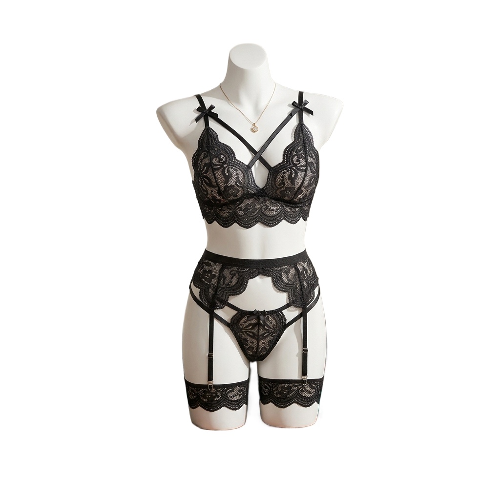Damski zestaw bielizny z koron – Garter Belt Set recenzja i cena