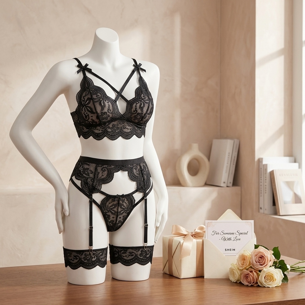 Damski zestaw bielizny z koron – Garter Belt Set recenzja i cena